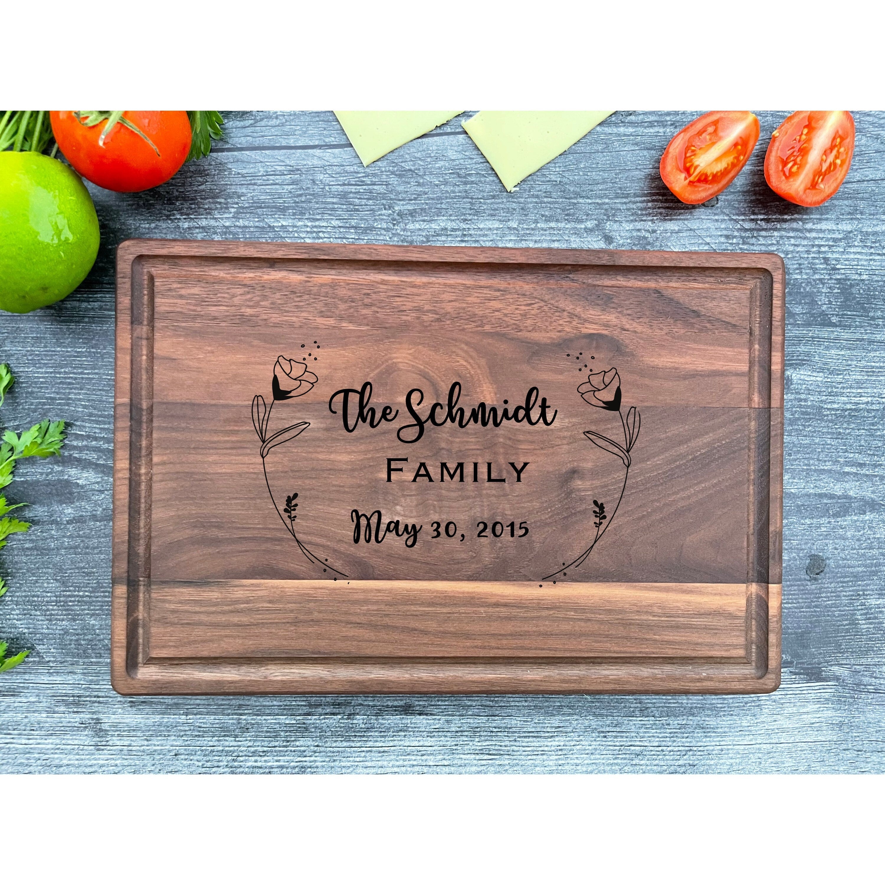 Personalized Cutting Board Gift Set, Custom Charcuterie Board, Bamboo  Butcher Block, Wood Coasters and Custom Wood Burning 