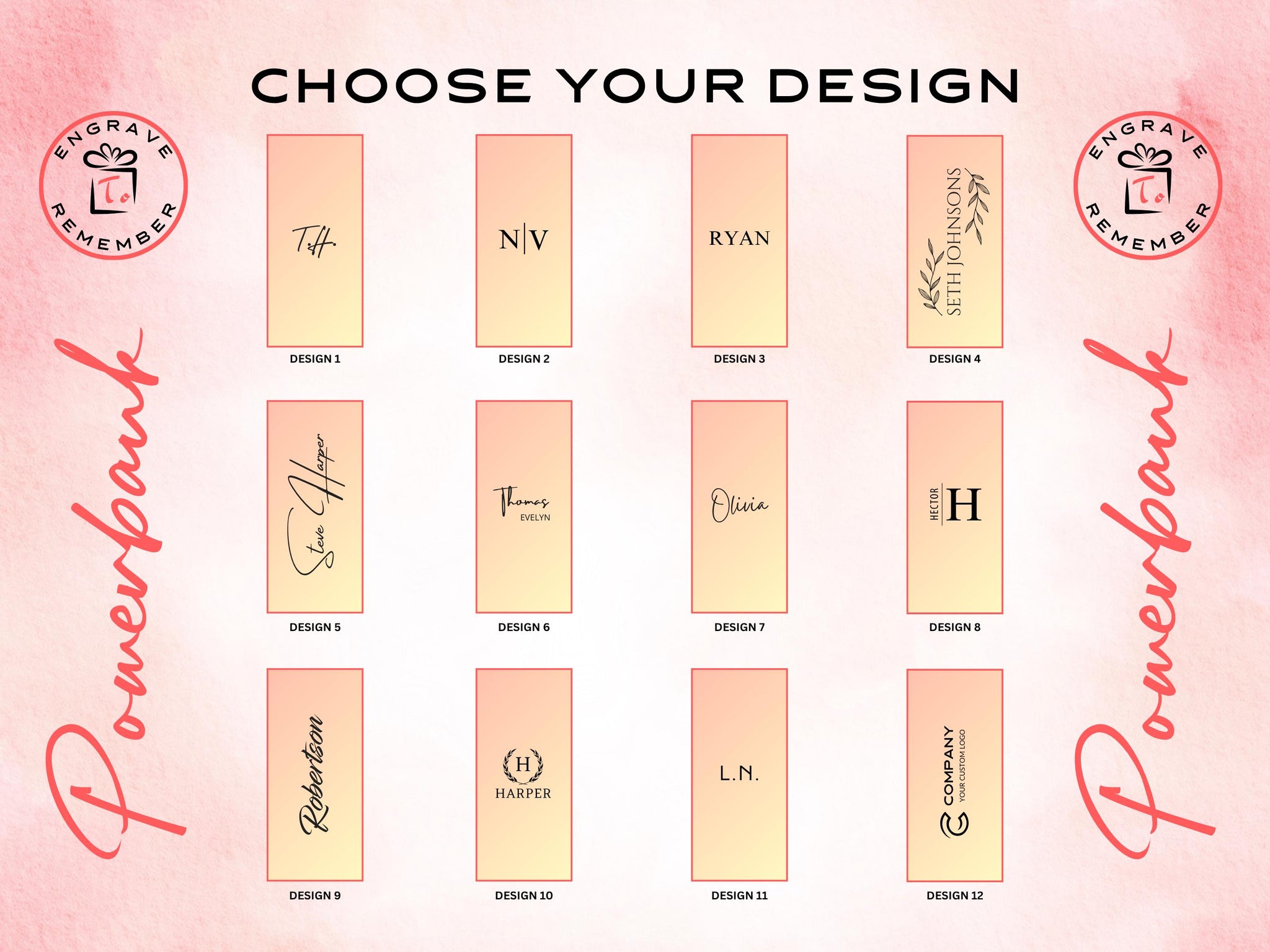 Custom Engraved Gift Set, Knife Power Bank Journal Pen, Personalized Gifts for Him or Her, Logo or Name, Red or Blue Gift Box Set
