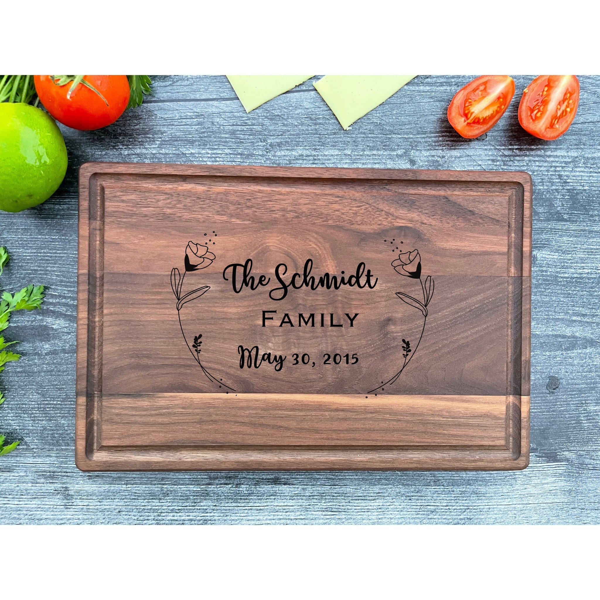 Personalized Cutting Board, Custom Engraved Cutting Board, Wedding Gift, Custom Butcher Block, Cheese Board, Foodie Gift, Housewarming Gift - #EngraveToRemember# - #product+tag# - 