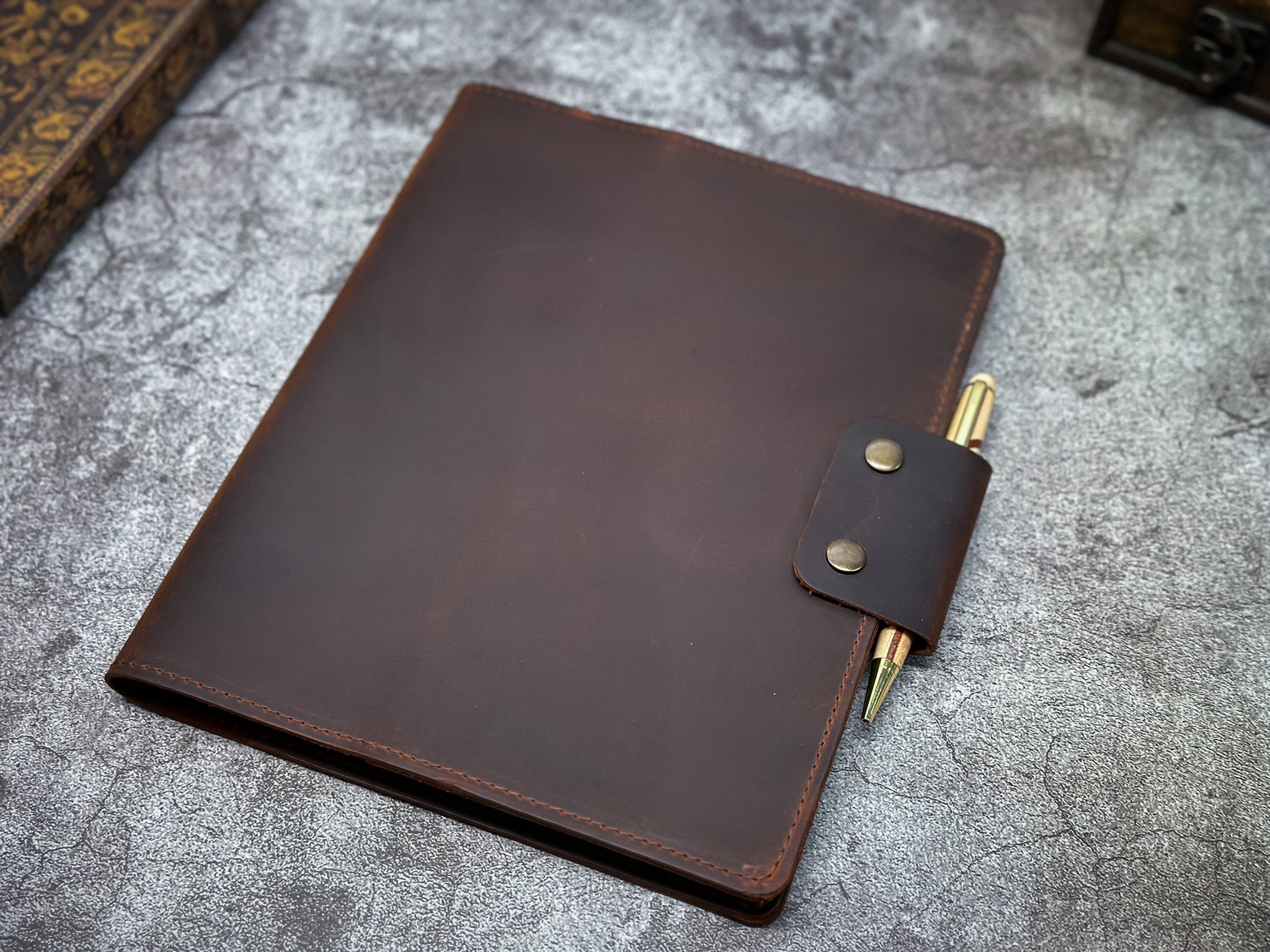 Personalized Leather Notebook & Journal Cover - #EngraveToRemember# - #product+tag# - 