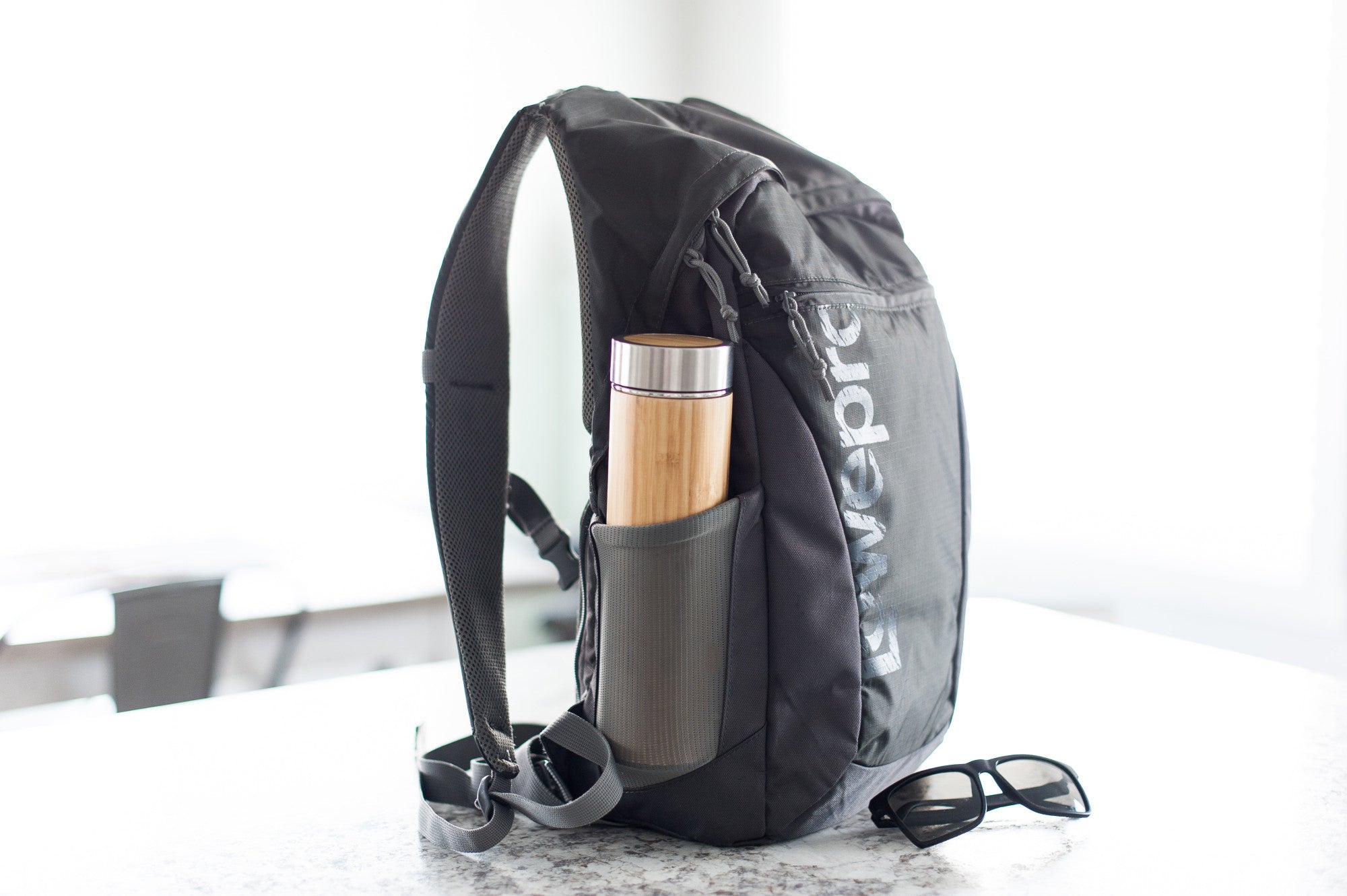 Personalized bamboo water bottle