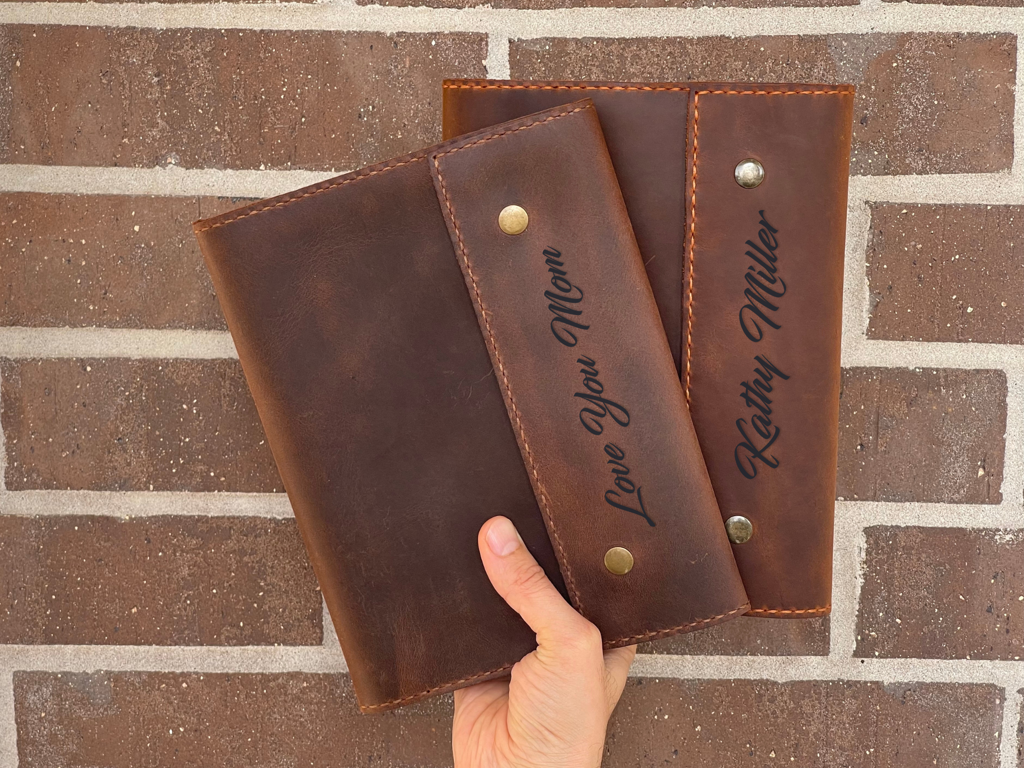 Personalized Handcrafted Refillable Leather Cover + Journal+ Pen
