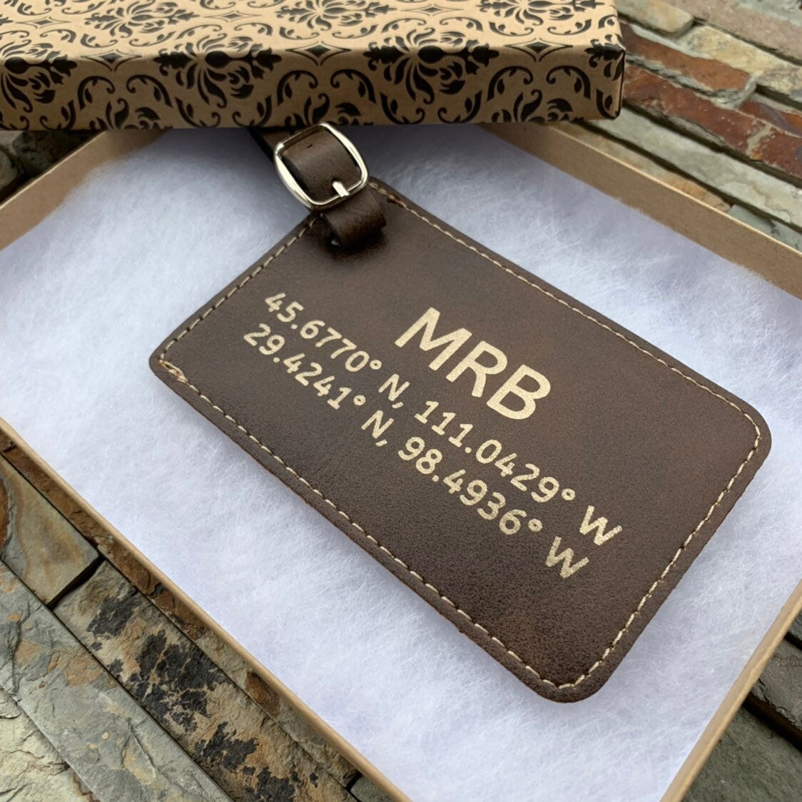 Custom Luggage Tag, Personalized Leather Luggage Tag, Luggage Tags Personalized, Monogram Luggage Tag, Engraved Luggage Tag, Luggage Tags