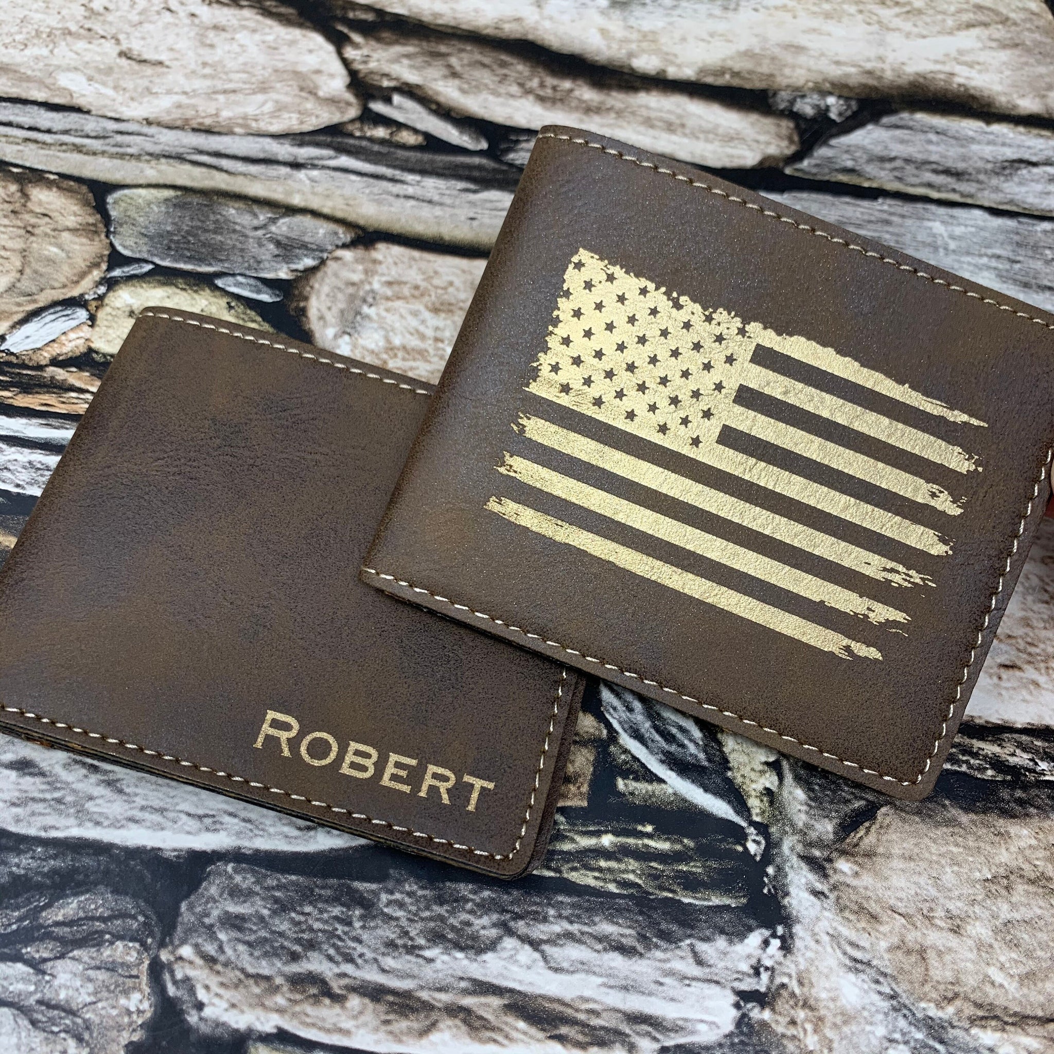 Mens Wallet, Father's Day Gift, Engraved Men's Wallet