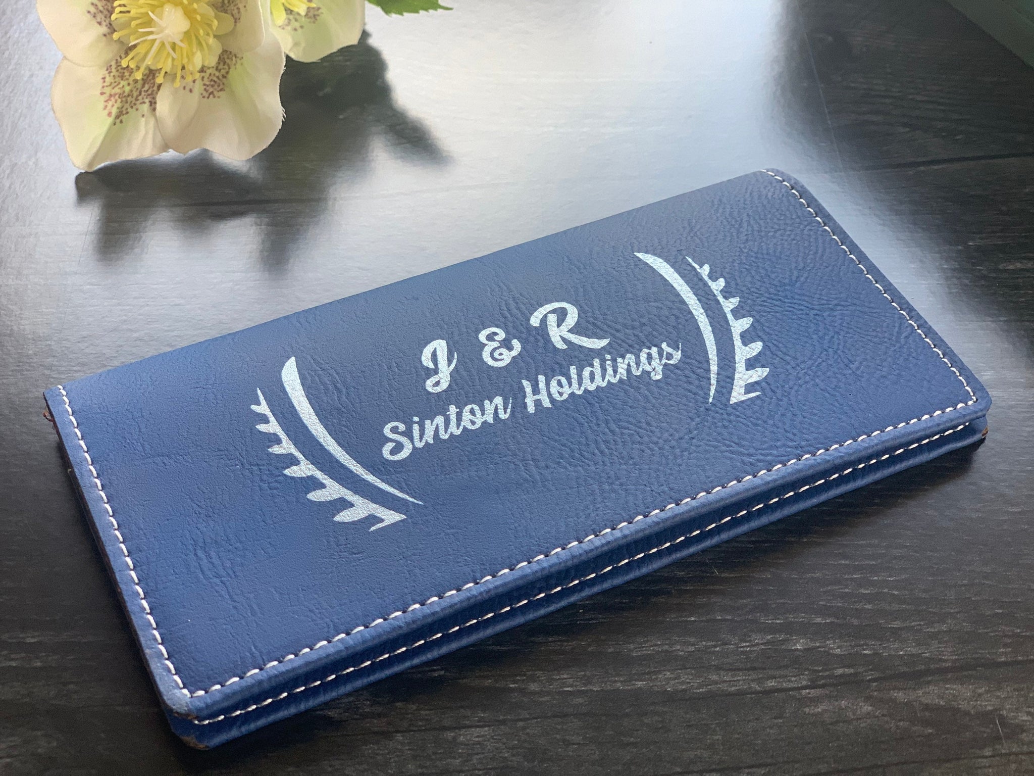 Personalized Checkbook Cover, Customized Leather Checkbook, Leather Checkbook Cover, Gift For Him, Gift For Her, Mother's Day gift