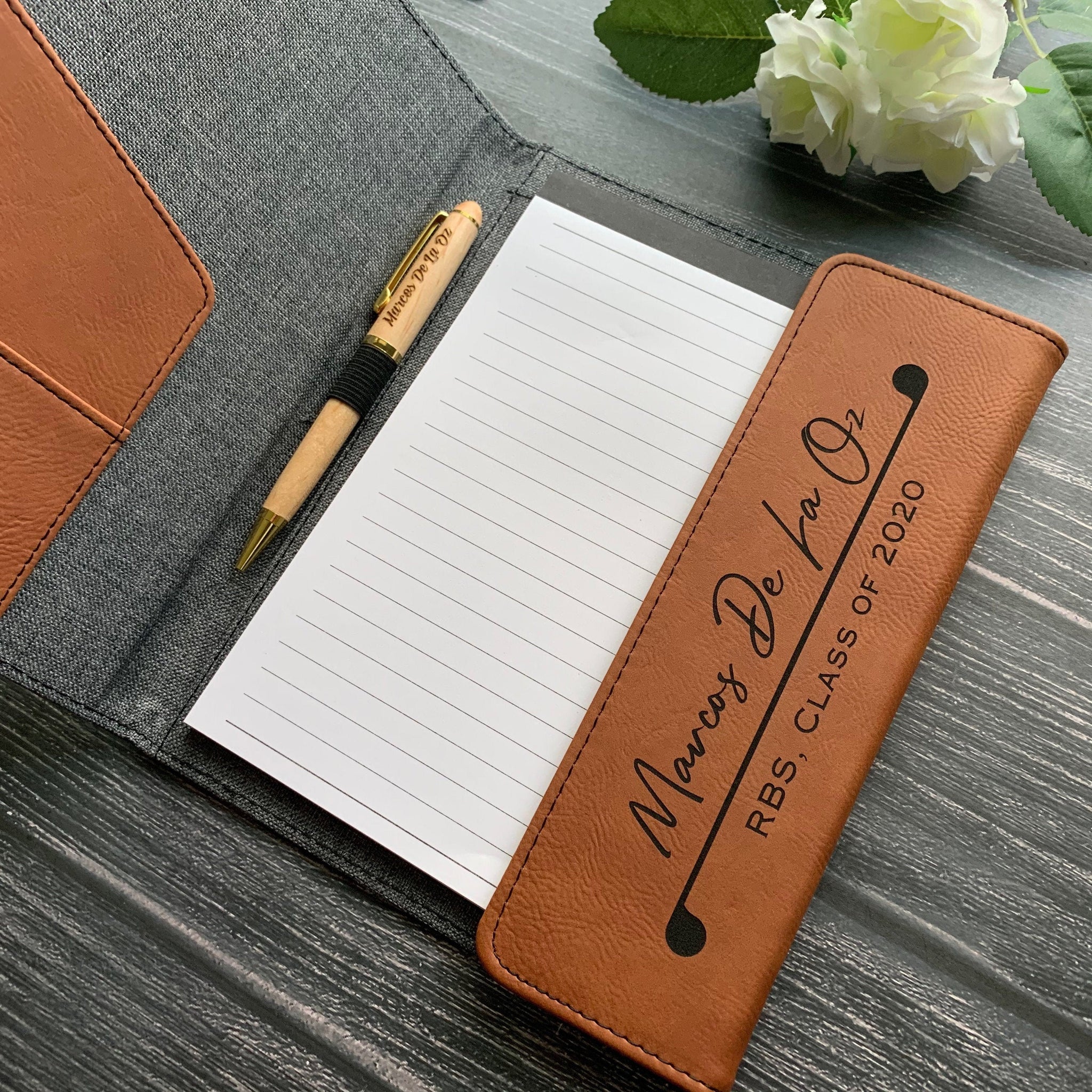 Father’s Day Gifts, Personalized Padfolio with Refillable Notepad