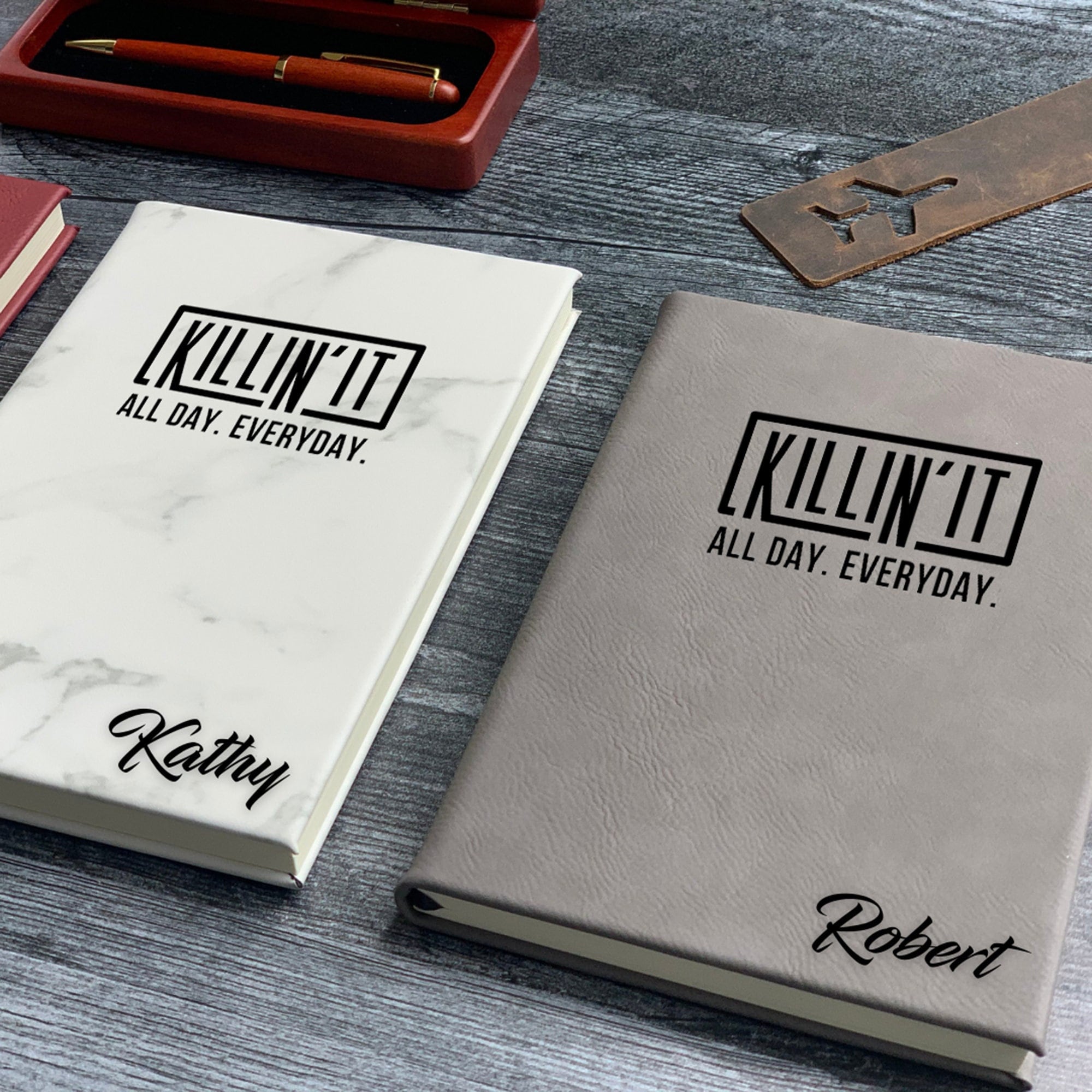 Personalized Journal, Killin'it All Day Every Day, Gift for Entrepreneurs