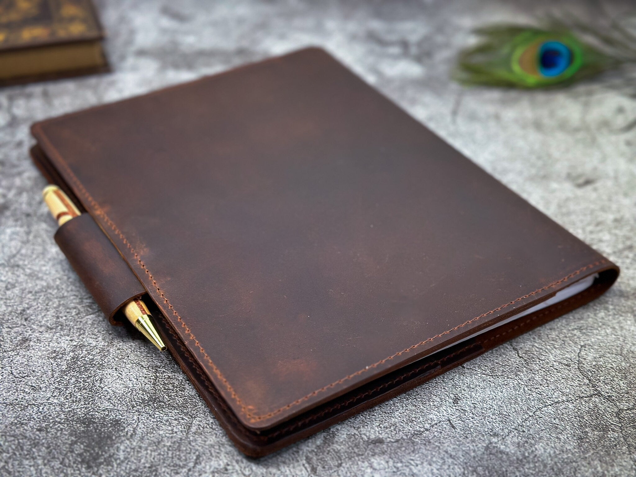 Leather Sketchbook Cover