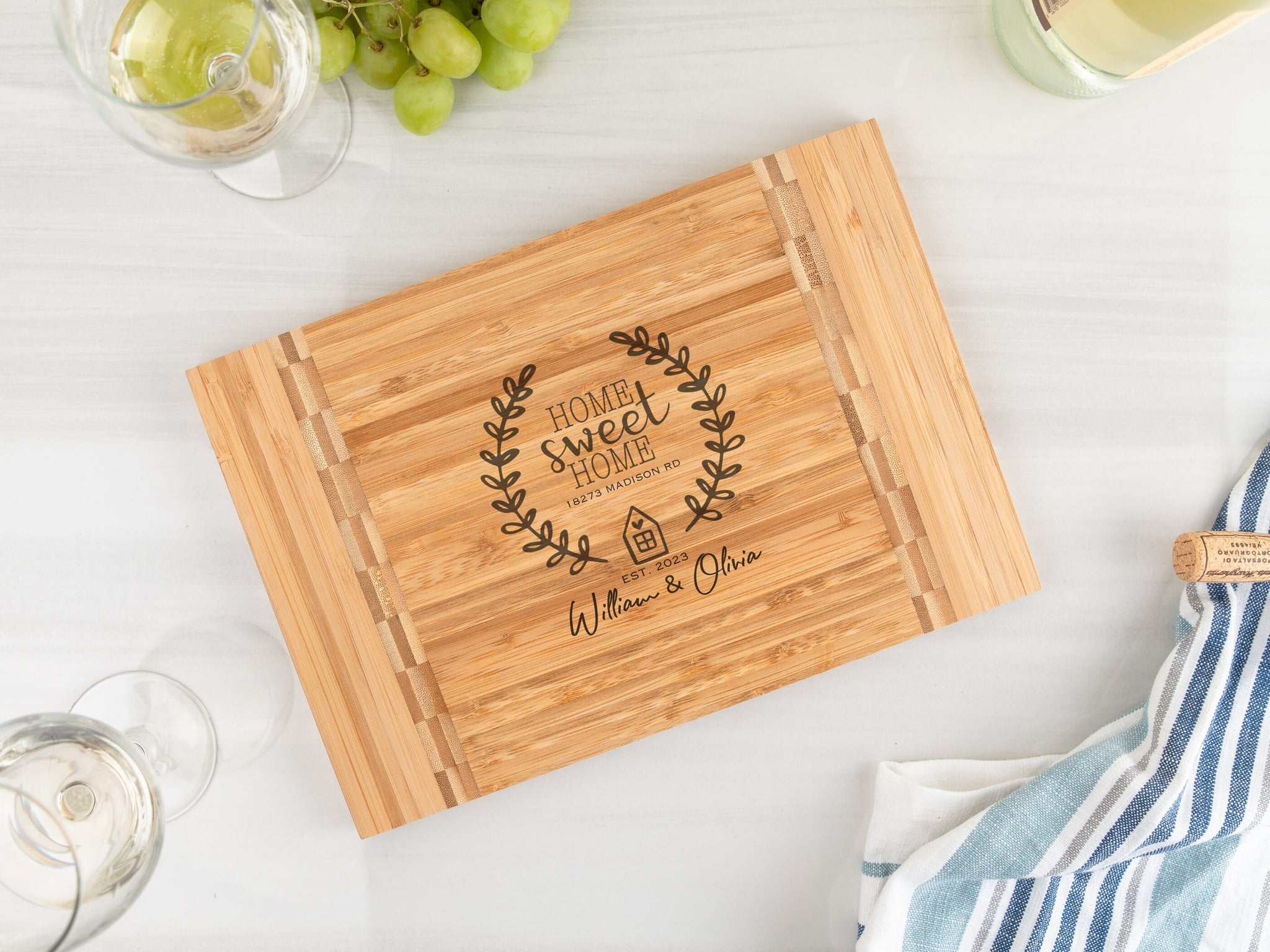 Personalized Cutting board, Housewarming Gift, Charcuterie Board, Wood Serving Board, Home Decor, Wedding Gift