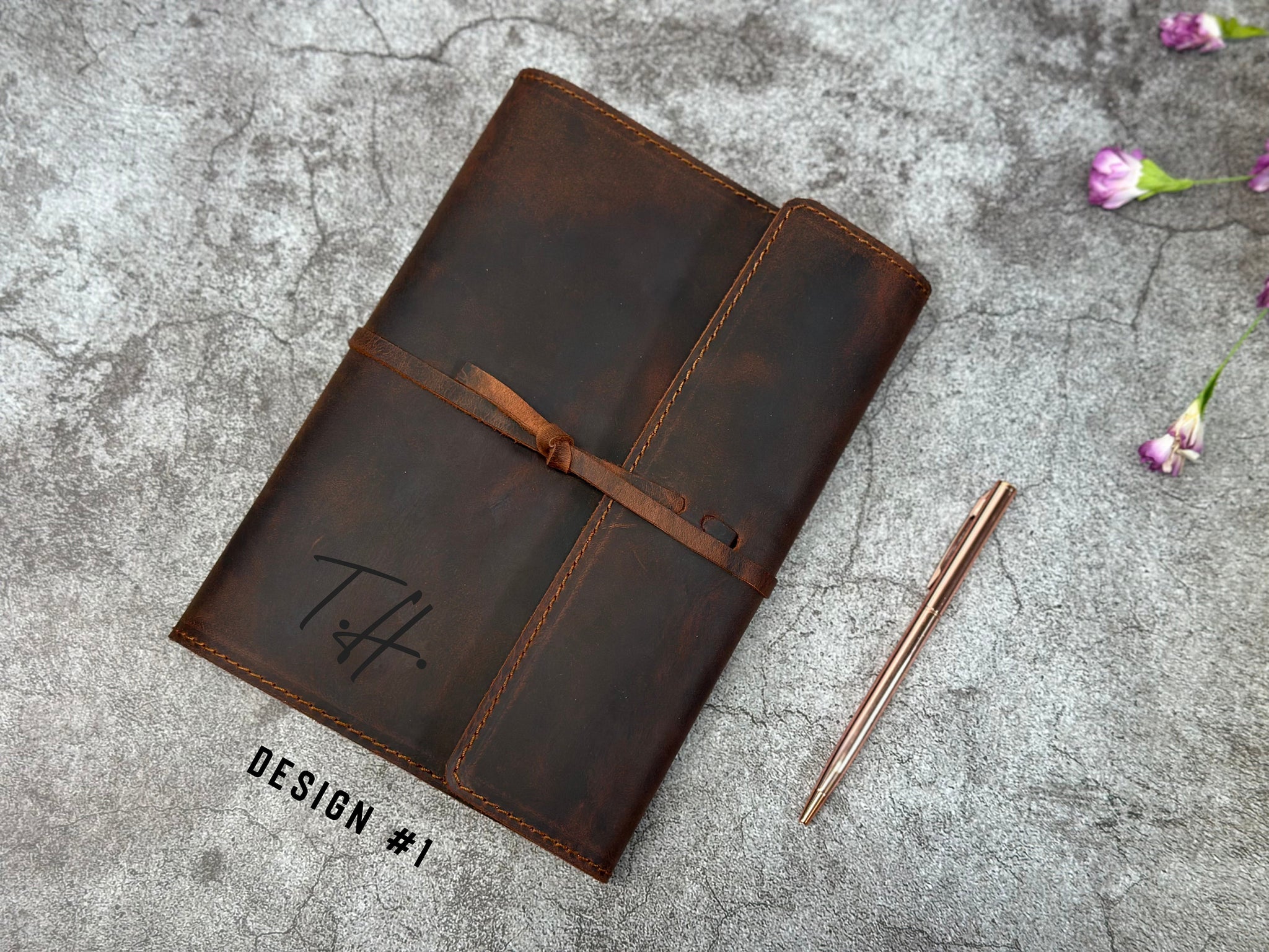 Leather Planner, Gift For Her, Leather Planner Cover + 2023 | 2024 Planner, Refillable Planner, Personalized Planner, Mom Gift,