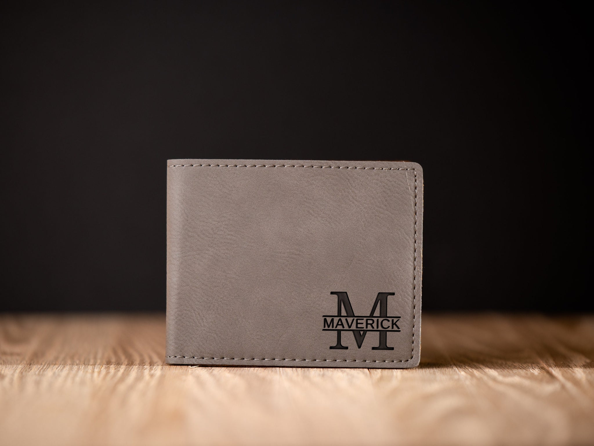 Engraved Men's Wallet, Custom Monogrammed Wallet, Gift For Him, Groomsman Wallet, Custom Wallet, Father's Day Gift, Custom Wallet For Men