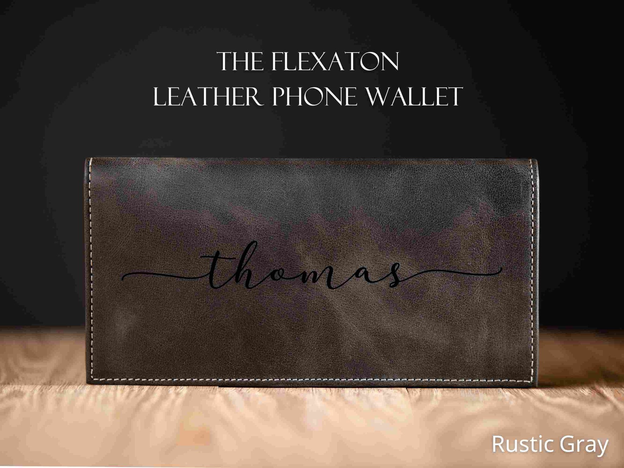 Leather Phone Wallet, iPhone Case W/ Magnet, Personalized Gifts for Her, Flexaton Phone Wallet, Customized Purse