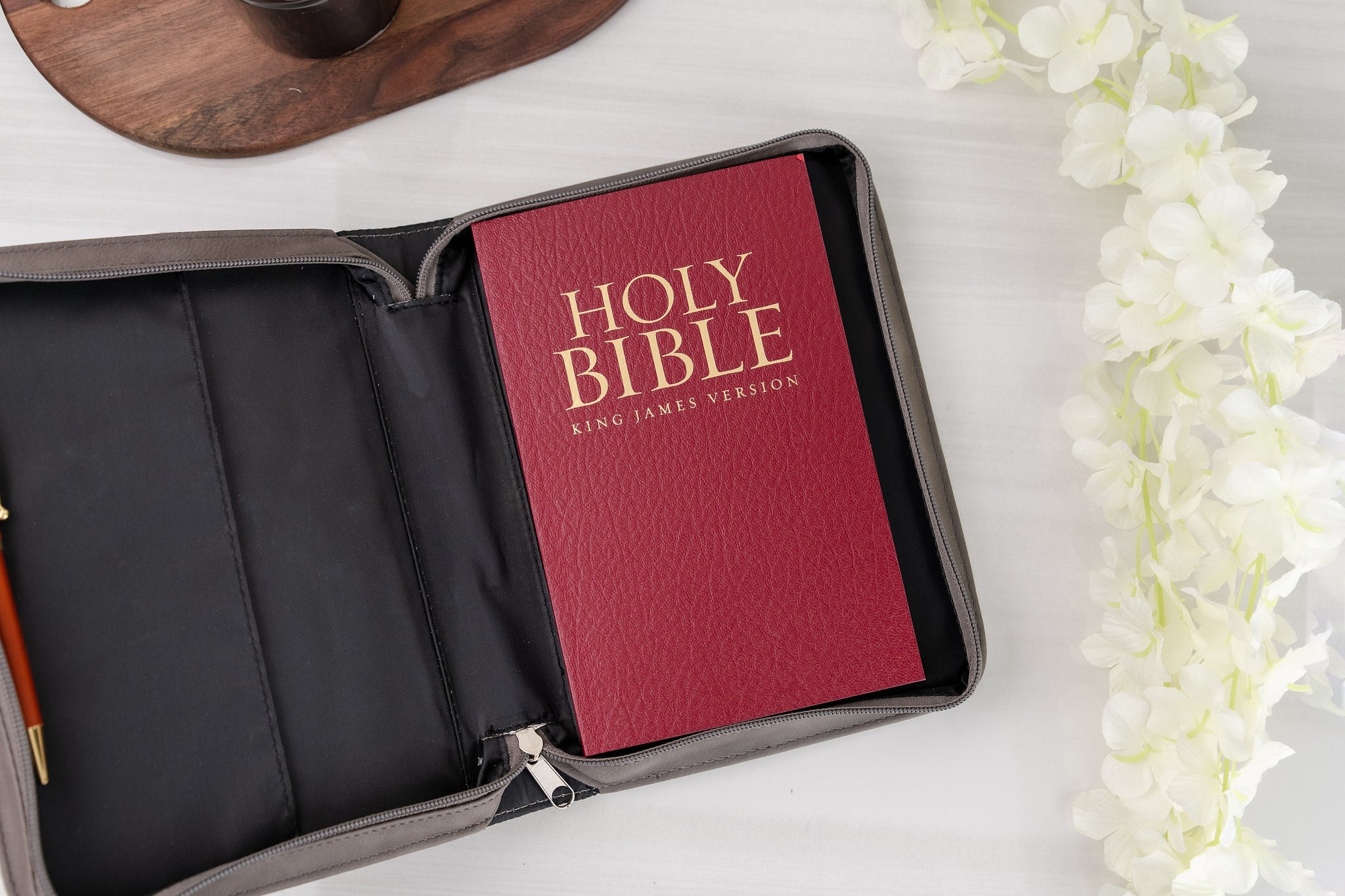Personalized Leather Bible Cover, Custom Baptism Gift, Customized Engraved Cover, Bible Case, Christian Gift, Vegan Leather Bible Protector