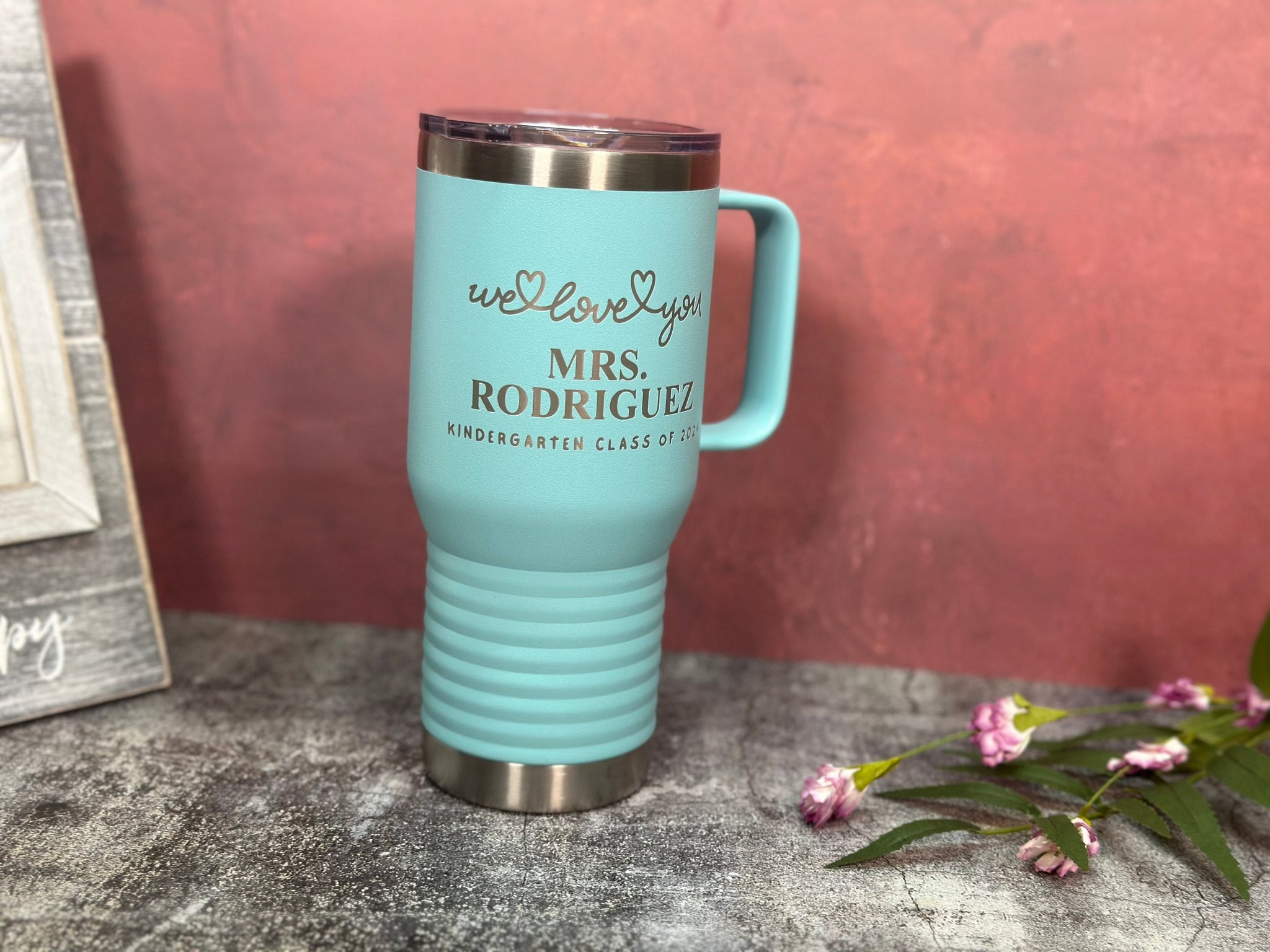 Coffee Mug Tumbler with Handle - 20 Oz. - Personalization Available